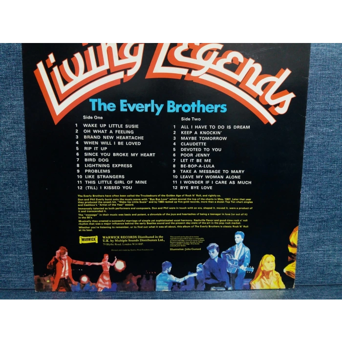 THE EVERLY BROTHERS LIVING LEGENDS MUSIC LP