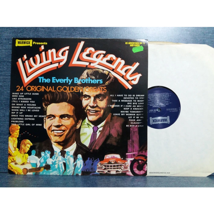 THE EVERLY BROTHERS LIVING LEGENDS MUSIC LP