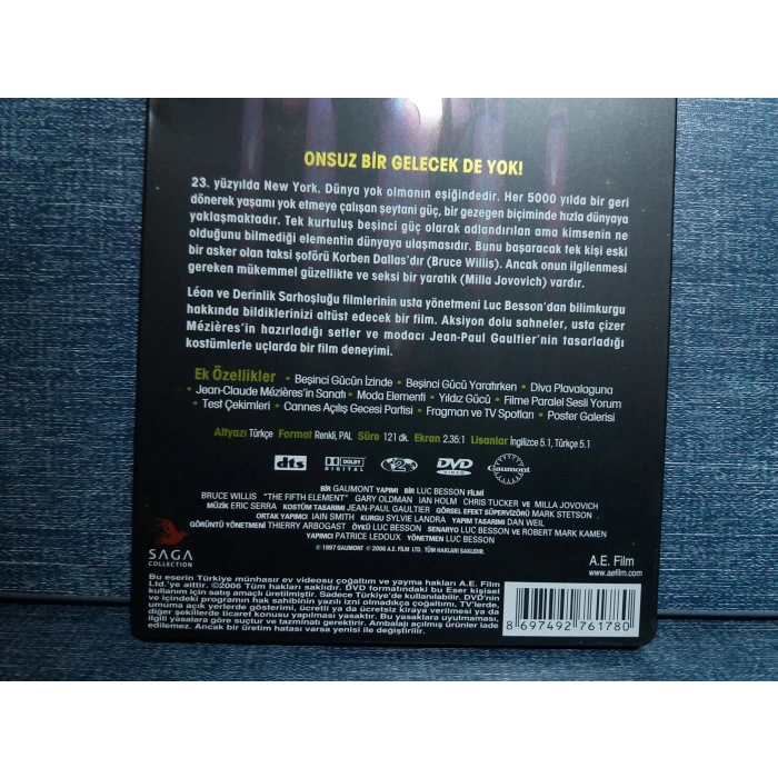 THE FIFTH ELEMENT BEŞİNCİ GÜÇ DVD (METAL KUTU-2 DISK)