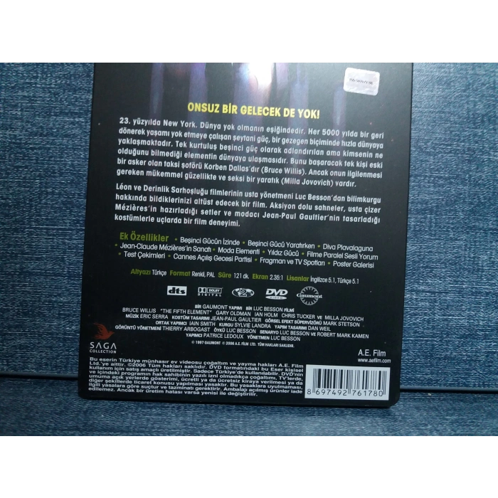 THE FIFTH ELEMENT BEŞİNCİ GÜÇ DVD (METAL KUTU-2 DISK)