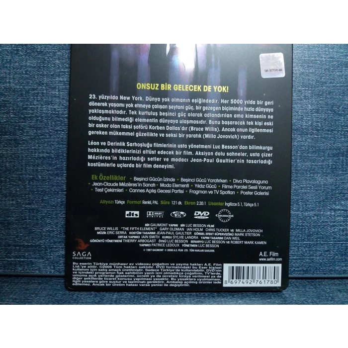 THE FIFTH ELEMENT BEŞİNCİ GÜÇ DVD (METAL KUTU-2 DISK)