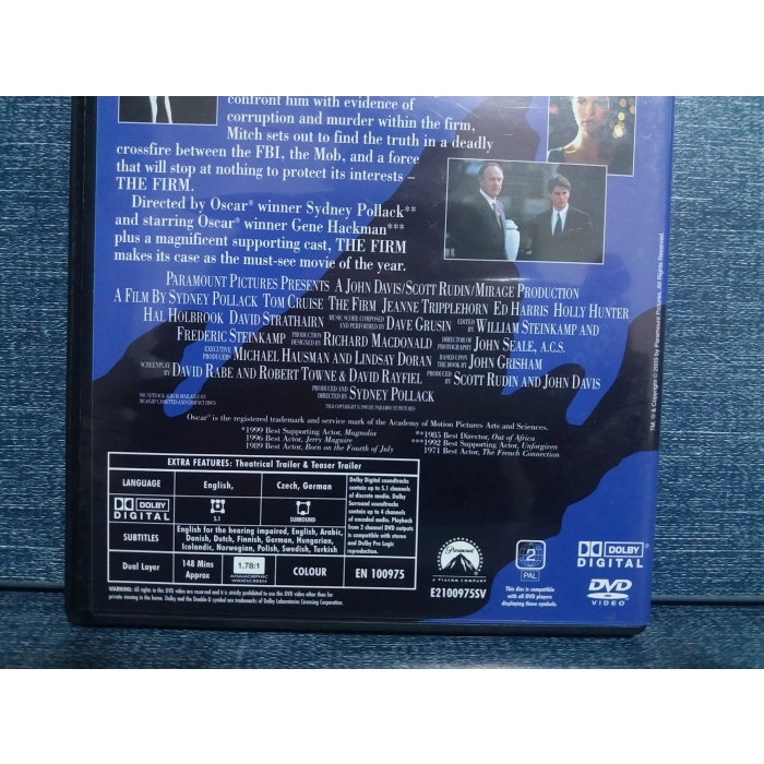 THE FIRM TOM CRUISE DVD FİLM Tr Altyazı