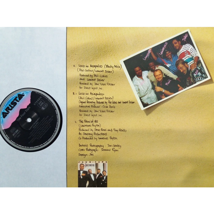 THE FOUR TOPS LOCO IN ACAPULCO PHIL COLLINS  MAXI LP