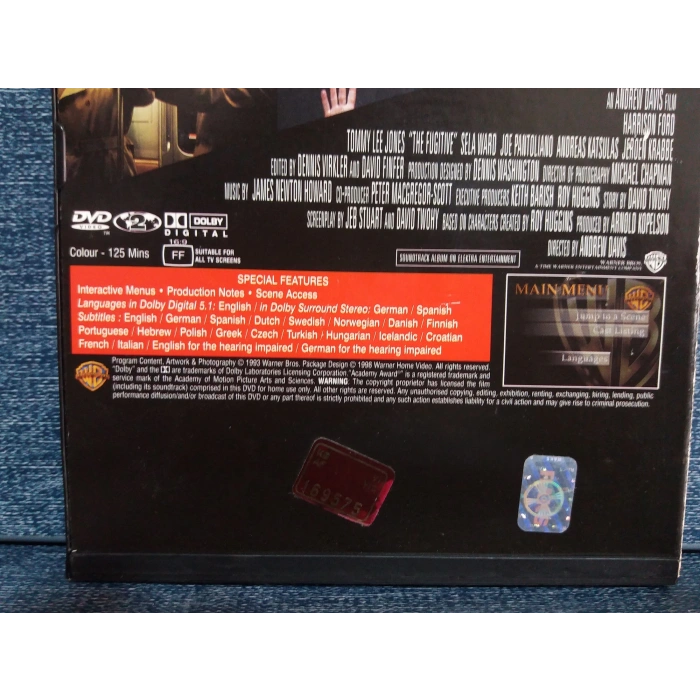 THE FUGITIVE HARRISON FORD DVD FİLM