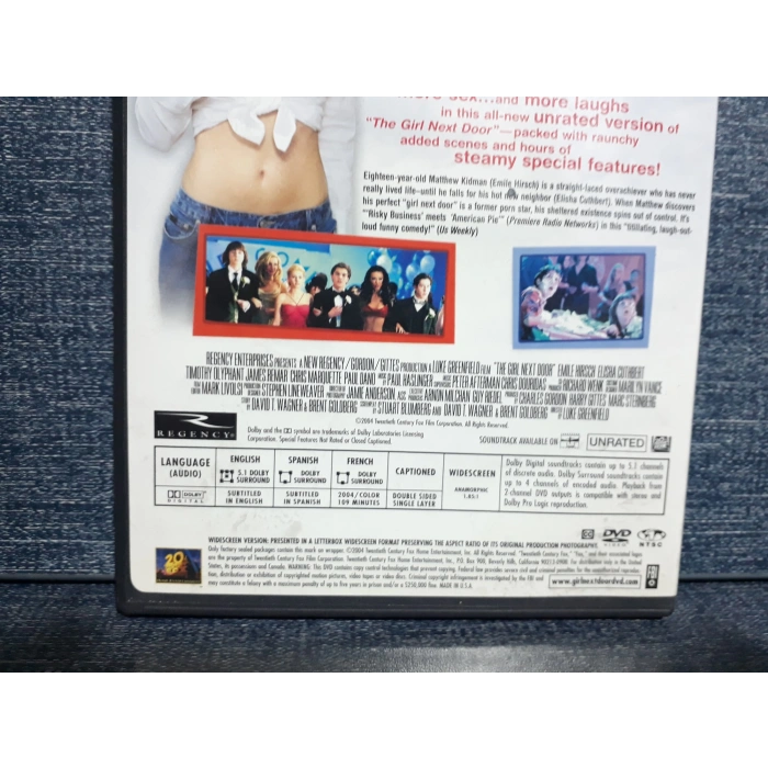 THE GIRL NEXT DOR DVD FİLM (İNGİLİZCE)