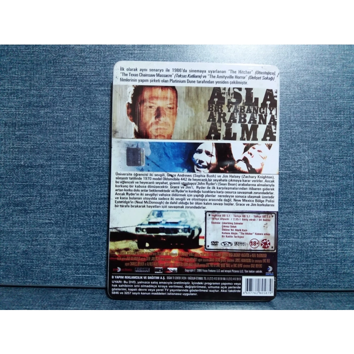THE HITCHER OTOSTOPÇU DVD FİLM (METAL KUTU)
