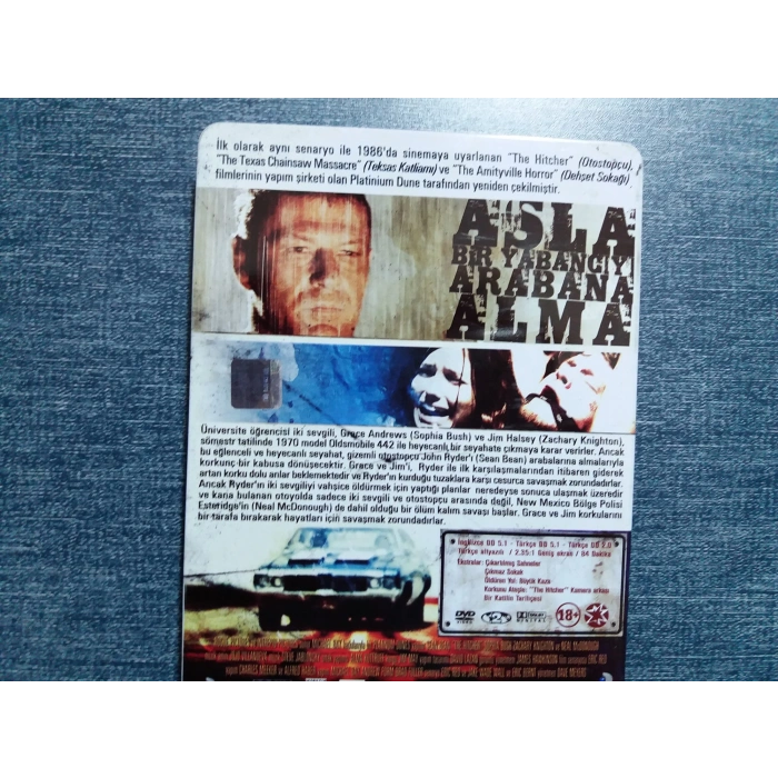 THE HITCHER OTOSTOPÇU DVD FİLM (METAL KUTU)