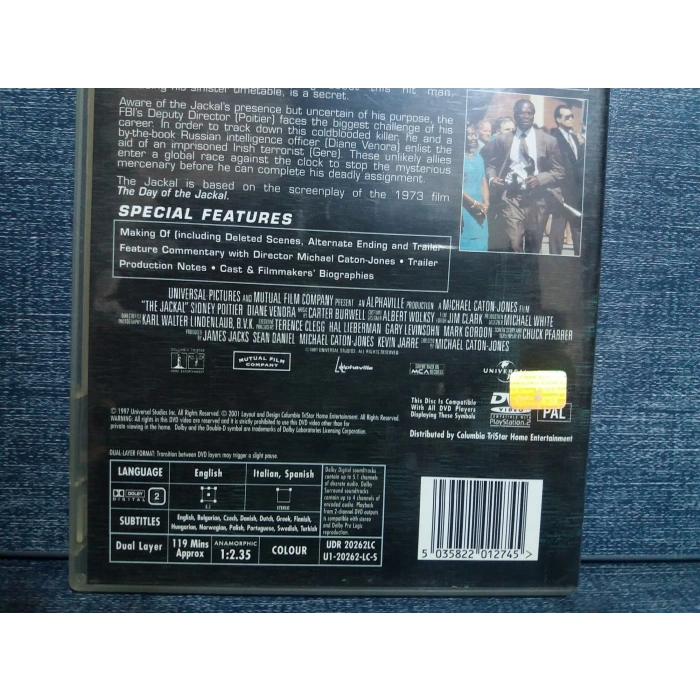 THE JACKAL FİLM DVD  (Tr Altyazı)