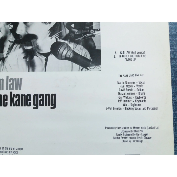 THE KANE GANG GUN LAW MAXI LP