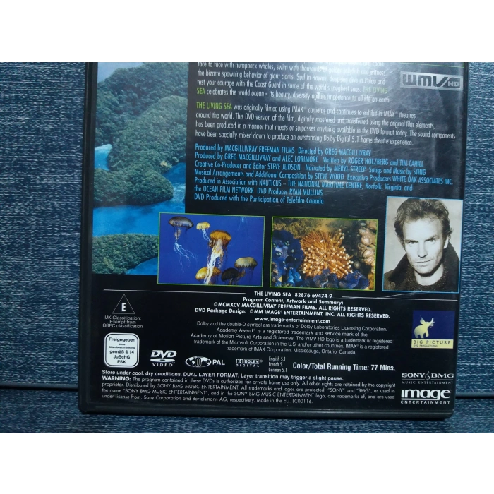 THE LIVING SEA MUSIC BY STING DVD 2 DISC (INGILIZCE)