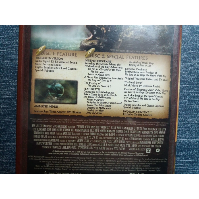 THE LORD OF THE RINGS DVD FİLM (İNGİLİZCE - 2 DISK)