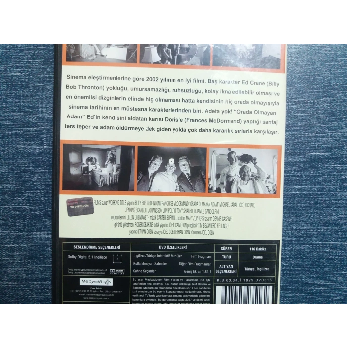 THE MAN WHO WASNT THERE DVD FİLM