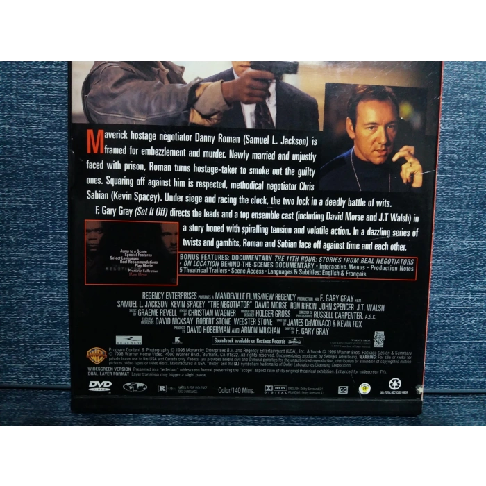 THE NEGOTIATOR DVD FILM ( İngilizce -Snapcase )