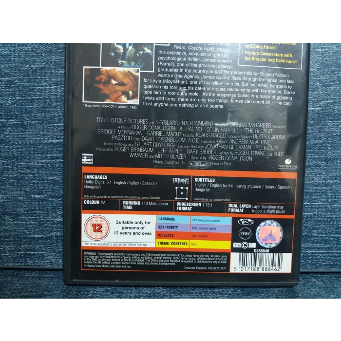 THE RECRUIT AL PACINO DVD FİLM (İNGİLİZCE)