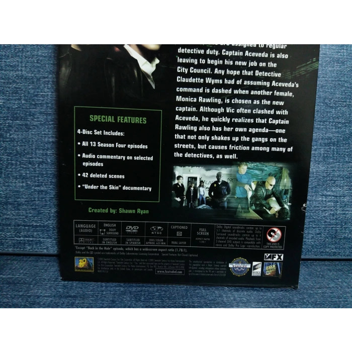 THE SHIELD SEASON 4 DVD BOX (İNGİLİZCE-4 CD)