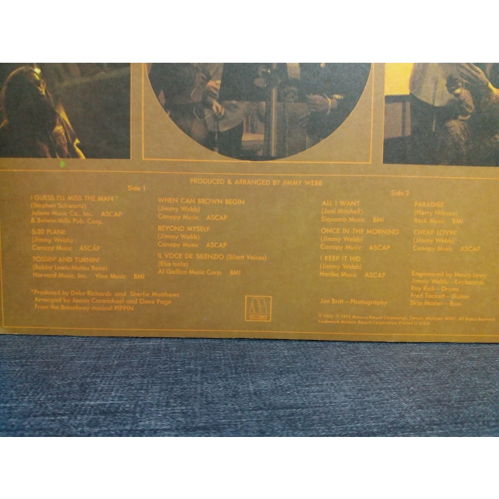 THE SUPREMES JIMMY WEBB MUSIC LP