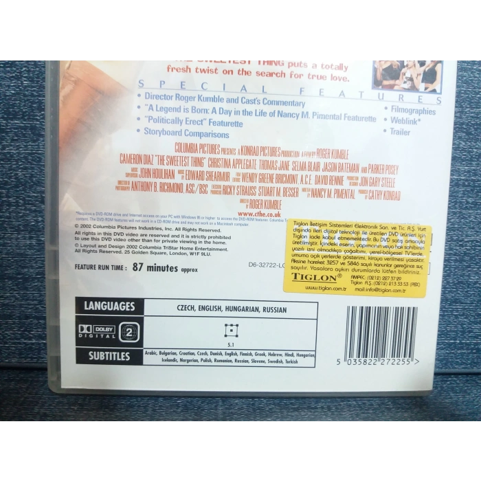 THE SWEETEST THING DVD FİLM (İNGİLİZCE)