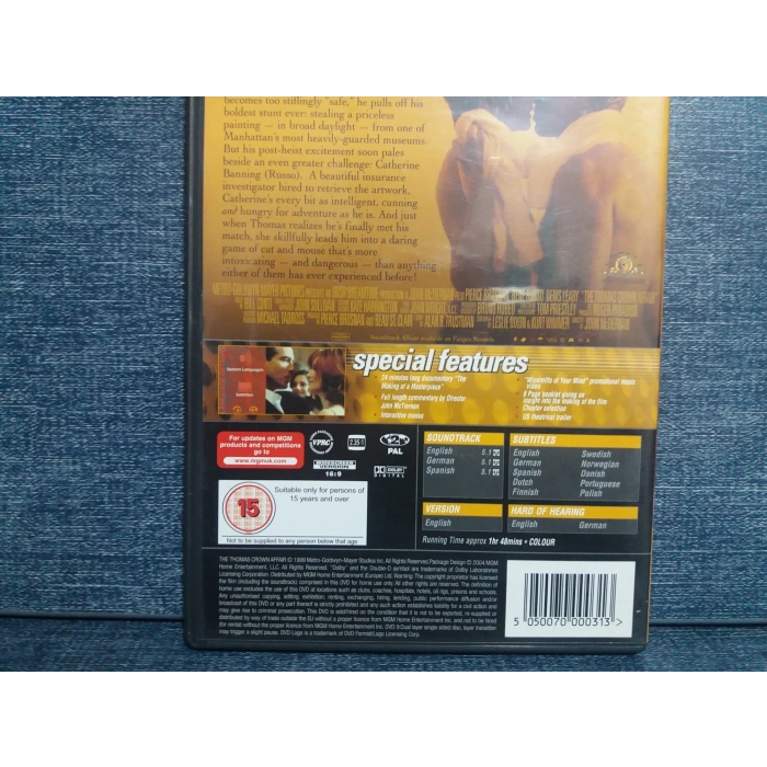 THE THOMAS CROWN AFFAIR DVD FİLM (İNGİLİZCE)