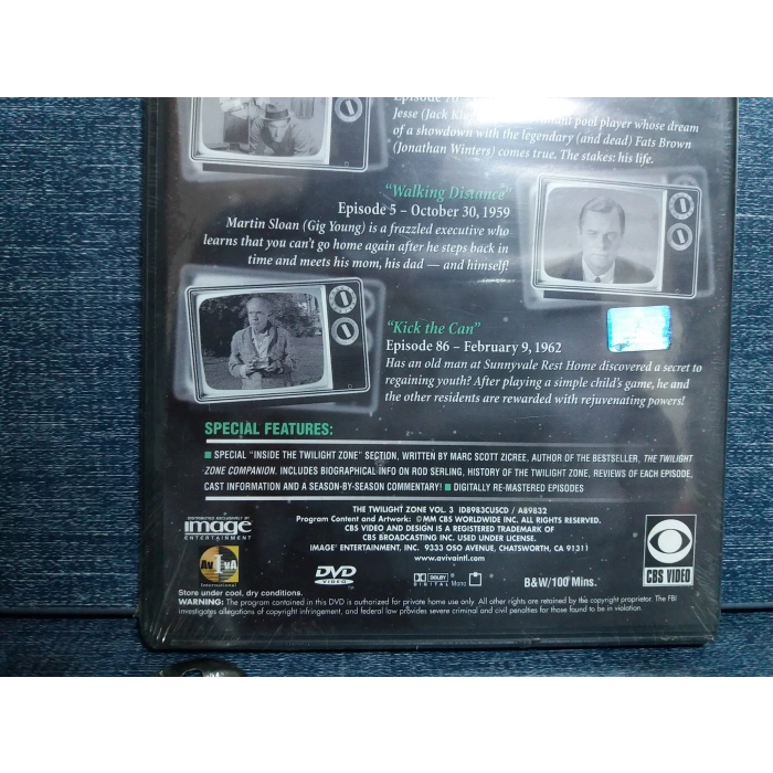 THE TWILIGHT ZONE VOL3 DVD FİLM (SIFIR)