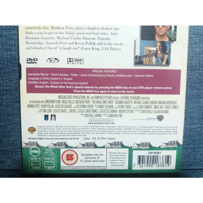 THE WHOLE NINE YARDS DVD FİLM (İNGİLİZCE)