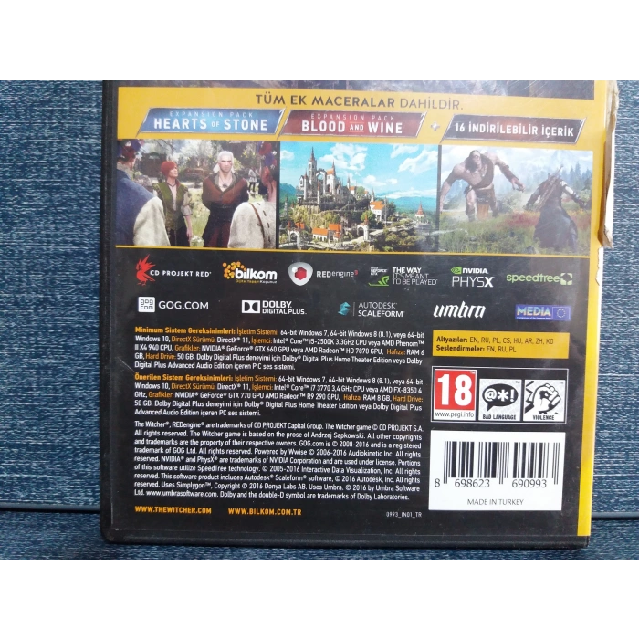 THE WITCHER WILD HUNT PC OYUN