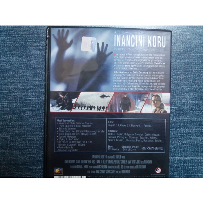 THE X FILES  DVD FİLM  ( 2 DISK )