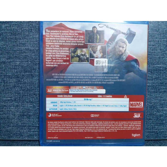 THOR KARANLIK DÜNYA FİLM BLURAY (SIFIR)