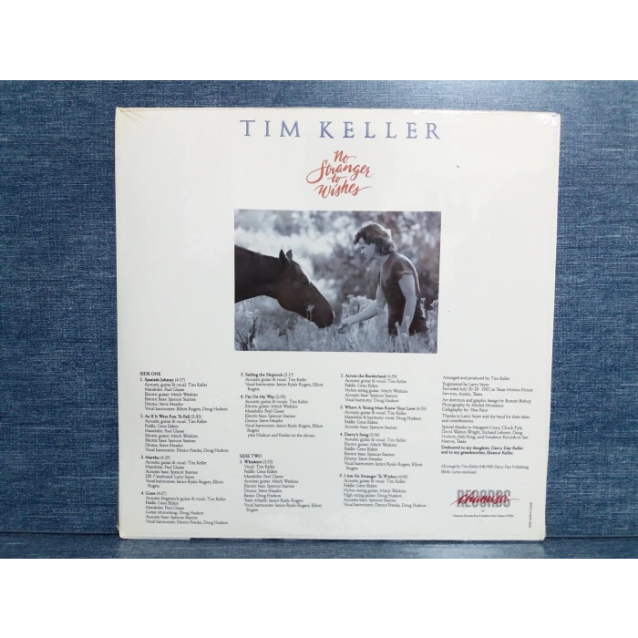 TIM KELLER NO STRANGER TO WISHES MUSIC LP (SIFIR)