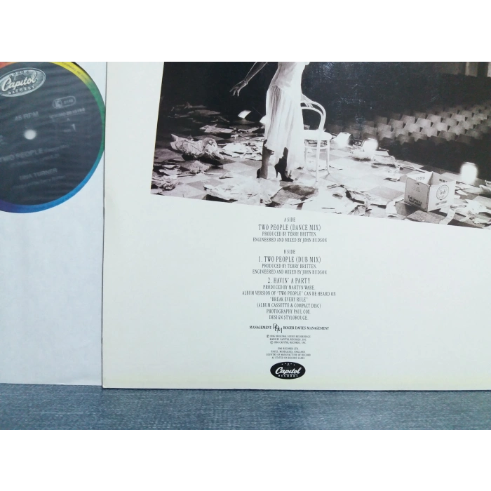 TINA TURNER TWO PEOPLE MAXI LP