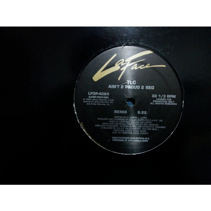 TLC AINT 2 PROUD 2 BEG MAXI LP