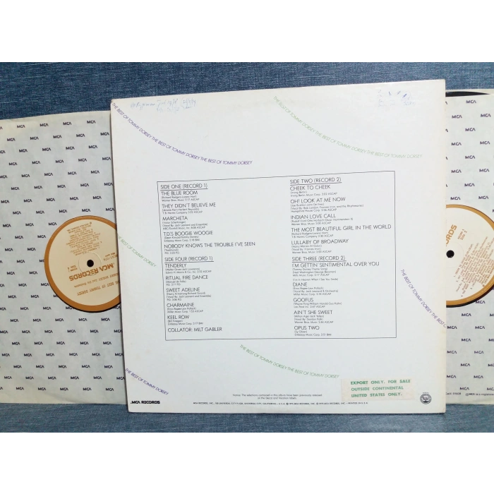 TOMMY DORSEY THE BEST OF  2 LP