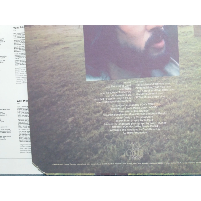 TONY COLE IF THE MUSIC STOPS