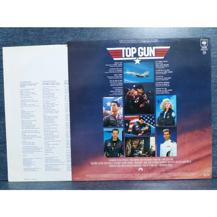 TOP GUN FILM TOM CRUISE SOUNDTRACK MUSIC LP
