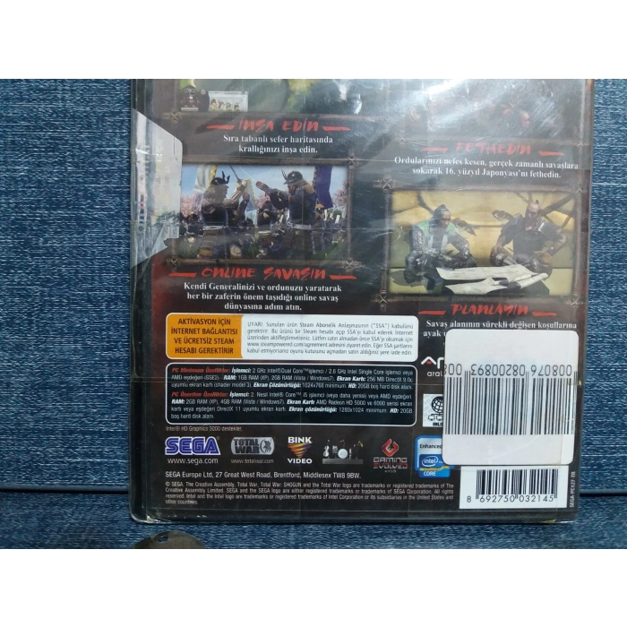 TOTAL WAR SHOGUN 2 PC OYUN (SIFIR)