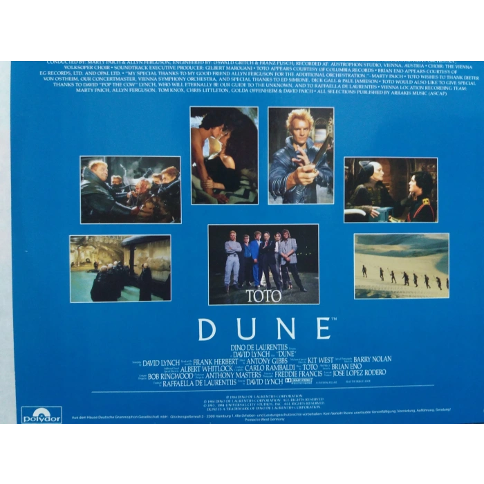 TOTO DUNE SOUNDTRACK LP ALBUM