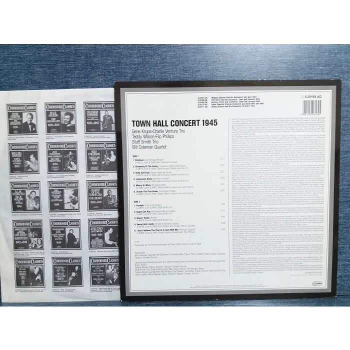 TOWN HALL CONCERT 1945  MUSIC LP