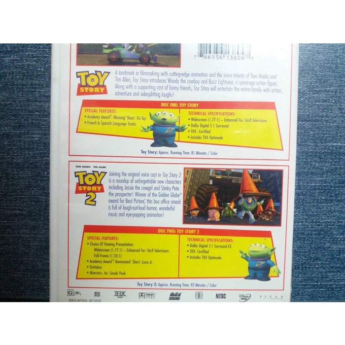TOY STORY 2 PACK DISNEY DVD FİLM (İNGİLİZCE - 2 DISK)