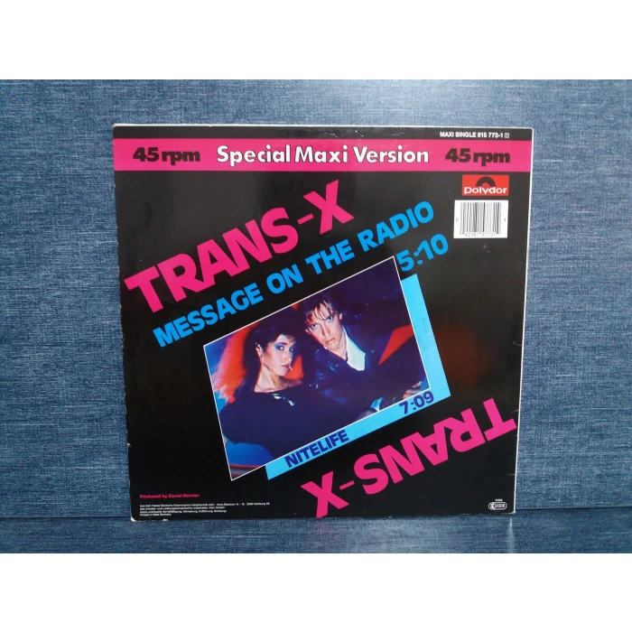 TRANS X MESSAGE ON THE RADIO  MAXI LP