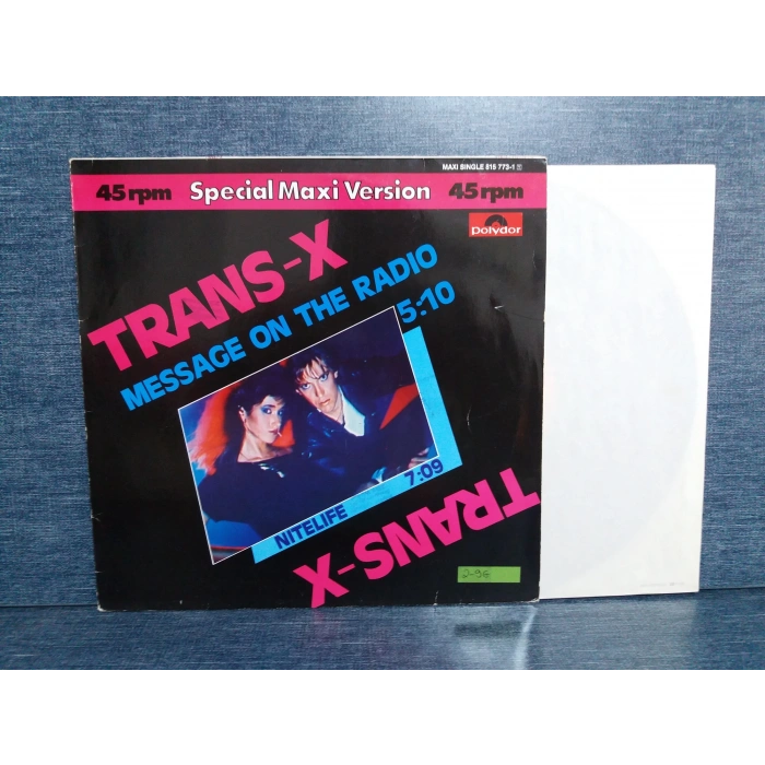 TRANS X MESSAGE ON THE RADIO  MAXI LP