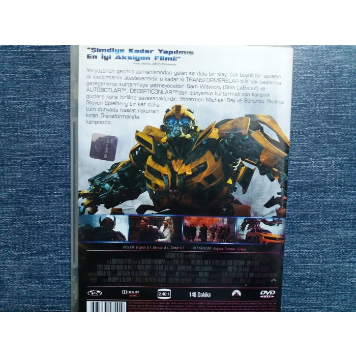 TRANSFORMERS AY IN KARANLIK YÜZÜ DVD FİLM