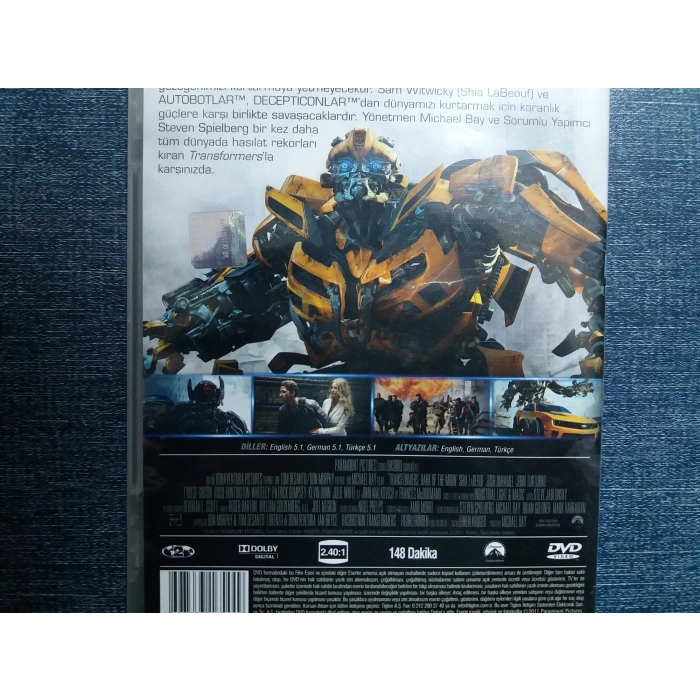 TRANSFORMERS AYIN KARANLIK YÜZÜ DVD FİLM