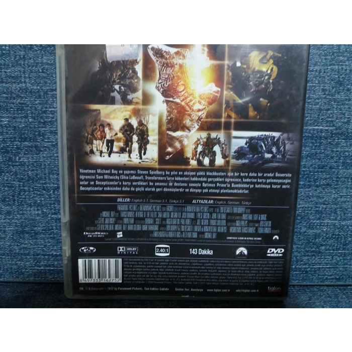 TRANSFORMERS YENİLENLERİN İNTİKAMI DVD FİLM