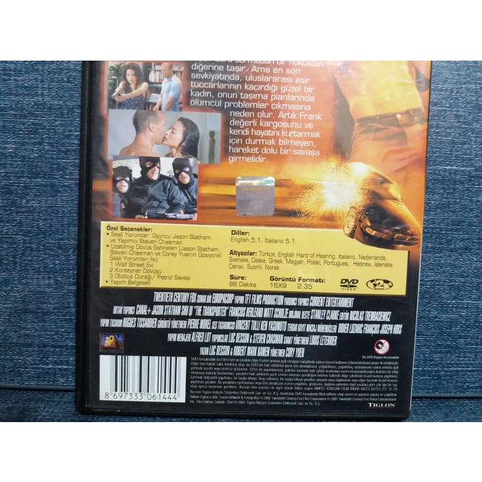 TRANSPORTER TAŞIYICI DVD FİLM