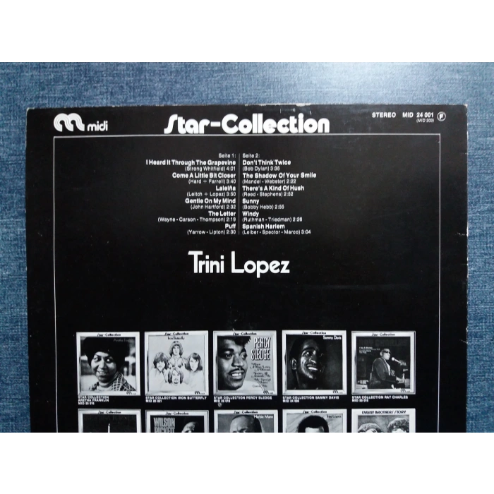 TRINI LOPEZ STAR COLLECTION MUSIC LP