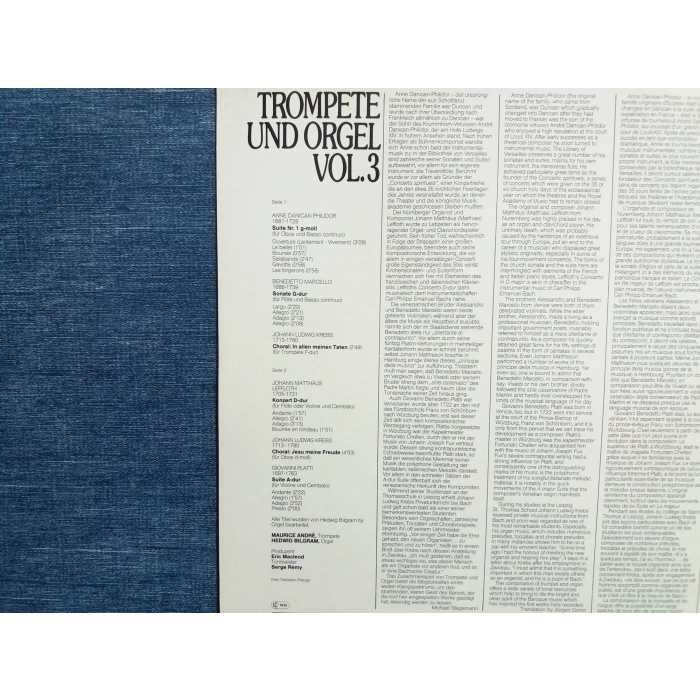 TROMPETE UND ORGEL PHILIDOR MARCELLO MAURICE ANDRE