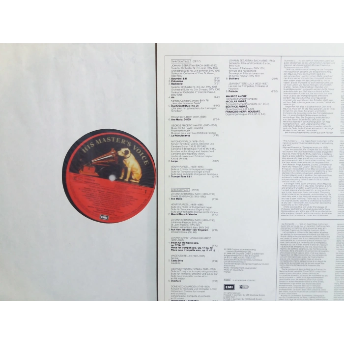 TRUMPETS OBOE AND ORGAN FRANÇOIS HOUBART MUSIC LP