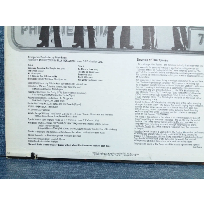 TRUSTMAKER TYME-S  PHILADELPHIA MUSIC LP