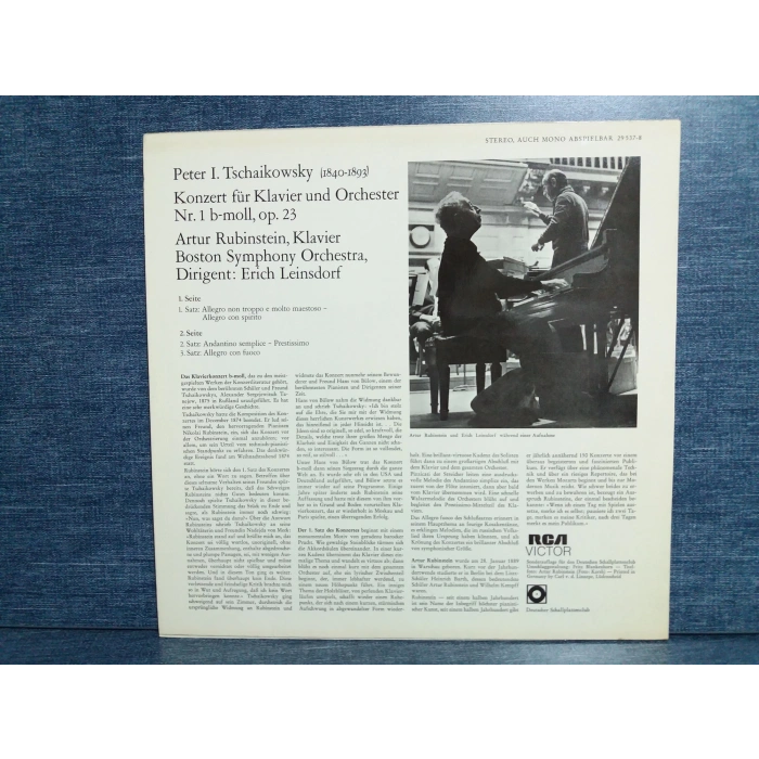 TSCHAIKOWSKY KLAVIER Nr.1 RUBINSTEIN  LP