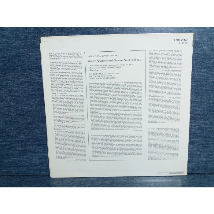 TSCHAIKOWSKY KLAVIER  Nr.1 VAN CLIBURN KONDRASCHIN