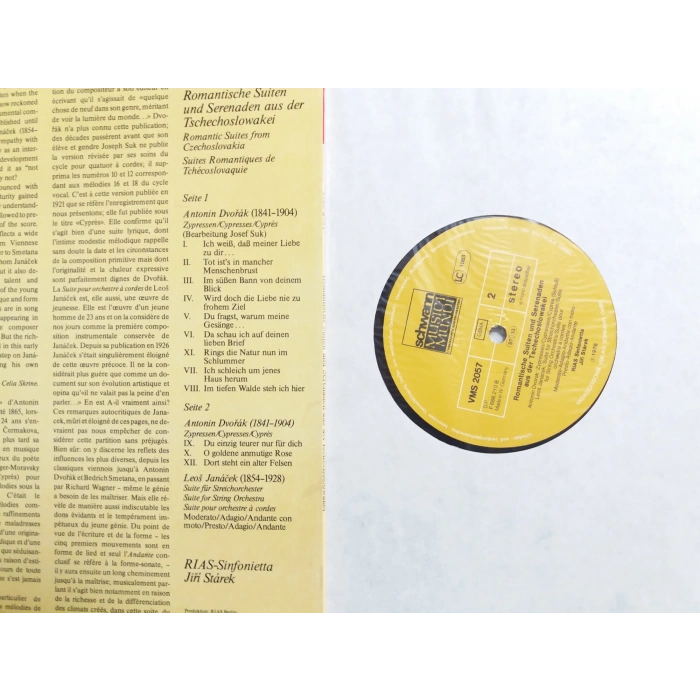 TSCHAIKOWSKY ROMANTIC SUITEN SERENADEN MUSIC LP